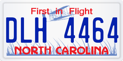 NC license plate DLH4464