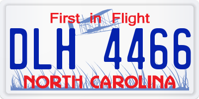 NC license plate DLH4466