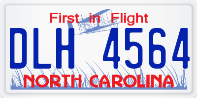NC license plate DLH4564