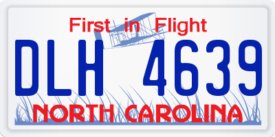 NC license plate DLH4639