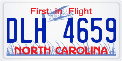 NC license plate DLH4659