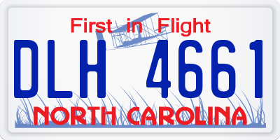 NC license plate DLH4661
