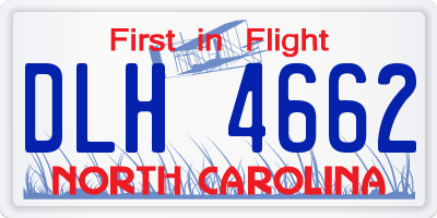 NC license plate DLH4662