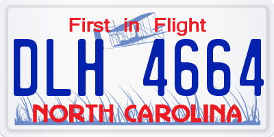 NC license plate DLH4664