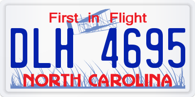 NC license plate DLH4695