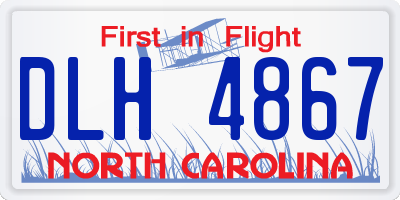 NC license plate DLH4867