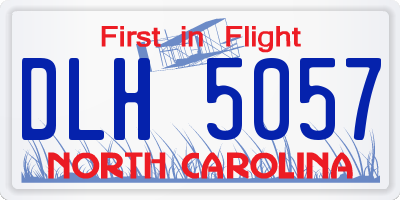 NC license plate DLH5057