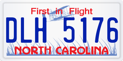 NC license plate DLH5176
