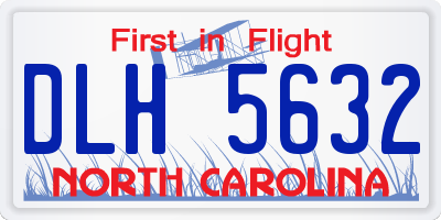 NC license plate DLH5632
