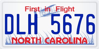 NC license plate DLH5676