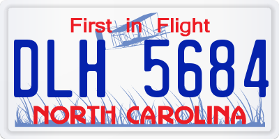 NC license plate DLH5684