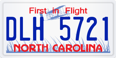 NC license plate DLH5721