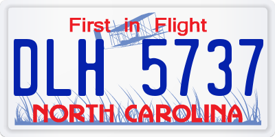 NC license plate DLH5737