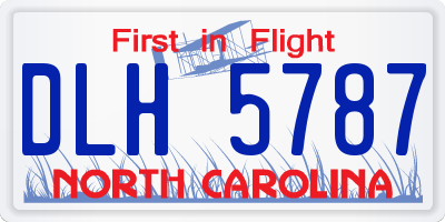 NC license plate DLH5787