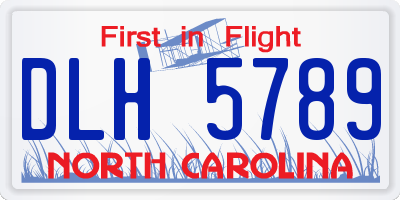 NC license plate DLH5789