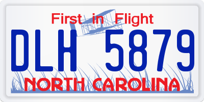 NC license plate DLH5879