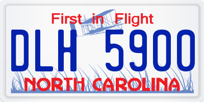 NC license plate DLH5900