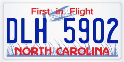 NC license plate DLH5902