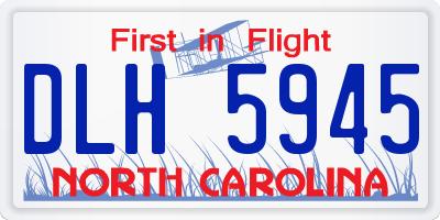 NC license plate DLH5945