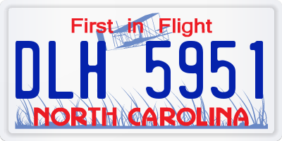 NC license plate DLH5951