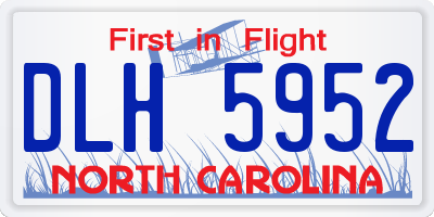NC license plate DLH5952