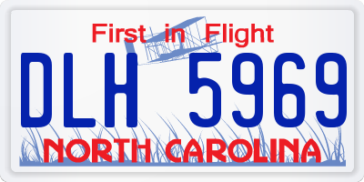 NC license plate DLH5969