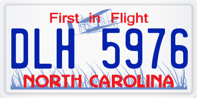 NC license plate DLH5976