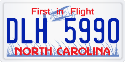 NC license plate DLH5990