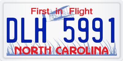 NC license plate DLH5991