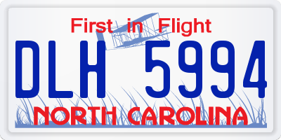 NC license plate DLH5994