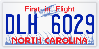 NC license plate DLH6029