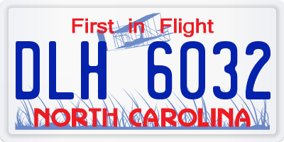 NC license plate DLH6032