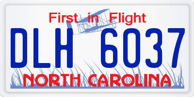 NC license plate DLH6037