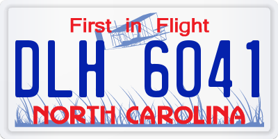 NC license plate DLH6041