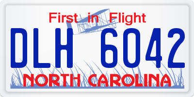 NC license plate DLH6042