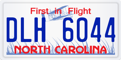 NC license plate DLH6044