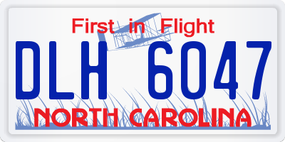 NC license plate DLH6047
