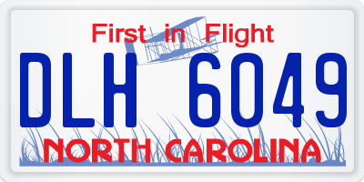 NC license plate DLH6049