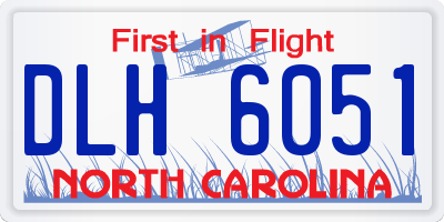 NC license plate DLH6051
