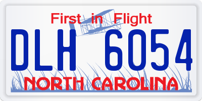 NC license plate DLH6054