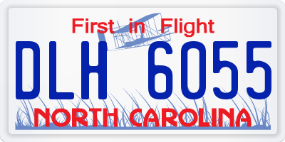 NC license plate DLH6055