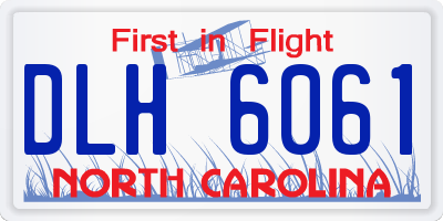 NC license plate DLH6061