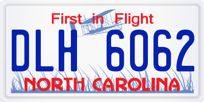 NC license plate DLH6062