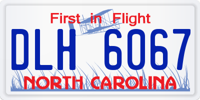 NC license plate DLH6067