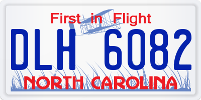 NC license plate DLH6082