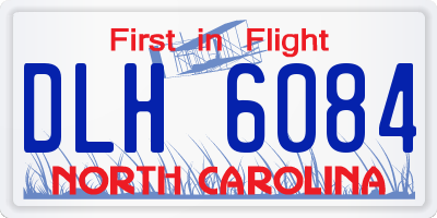NC license plate DLH6084