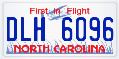 NC license plate DLH6096