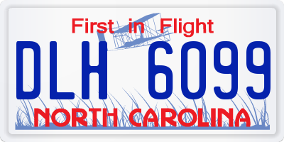 NC license plate DLH6099