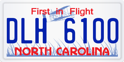 NC license plate DLH6100