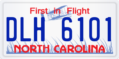 NC license plate DLH6101